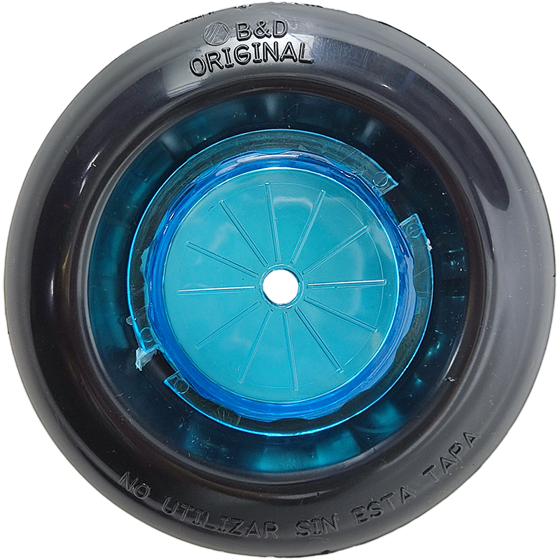 Tapa Byd Económica Grande Negra Visor Azul